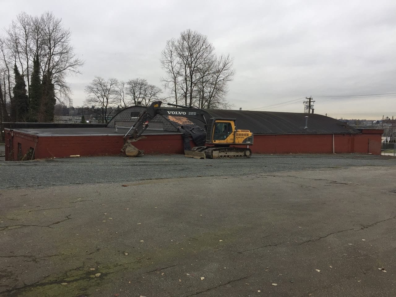 A bulldozer at a jobsite in Vancouver