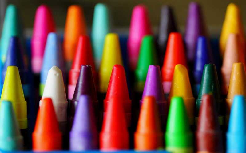 Collection of crayons