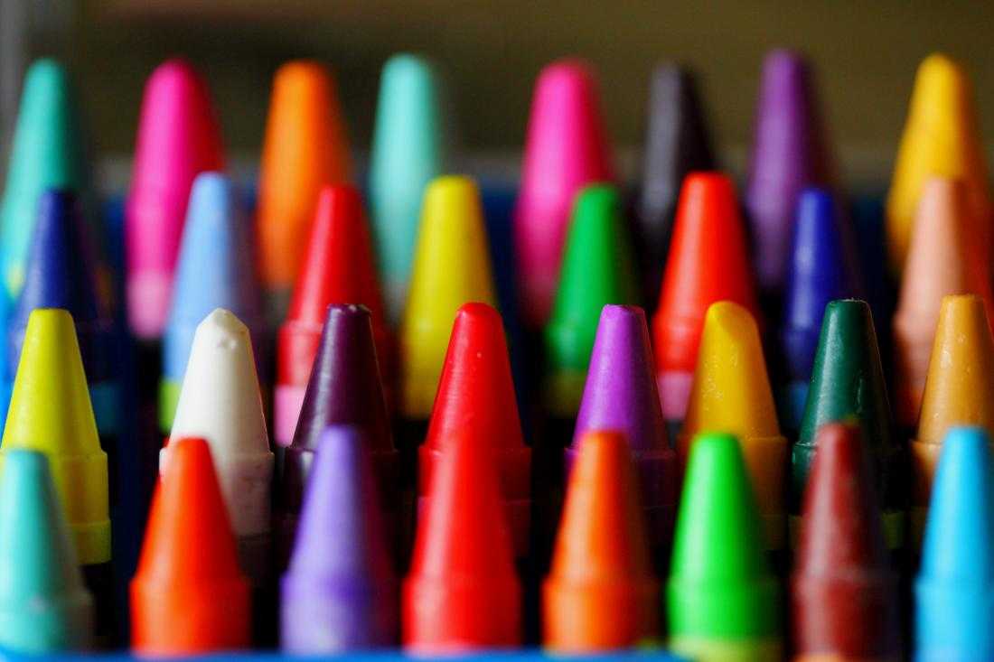 Collection of crayons