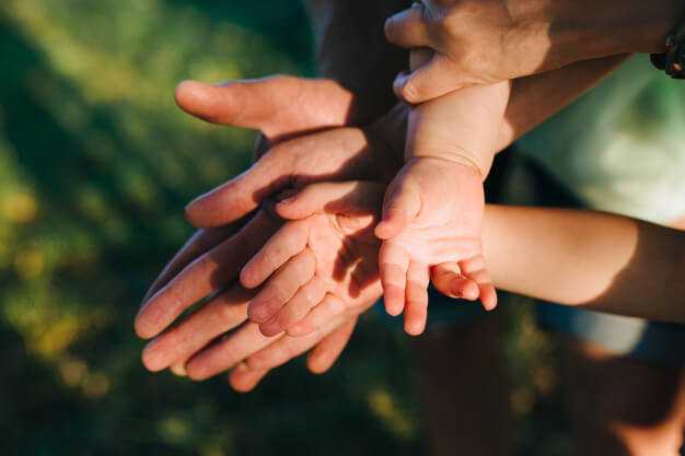 Close up of hands